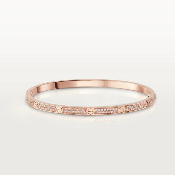 ˇGilded EraˇLOVE BRACELET 3.65MM DIAMOND-PAVED