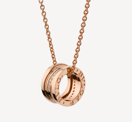 ˇGilded EraˇZERO 1 PINK GOLD DIAMOND NECKLACE