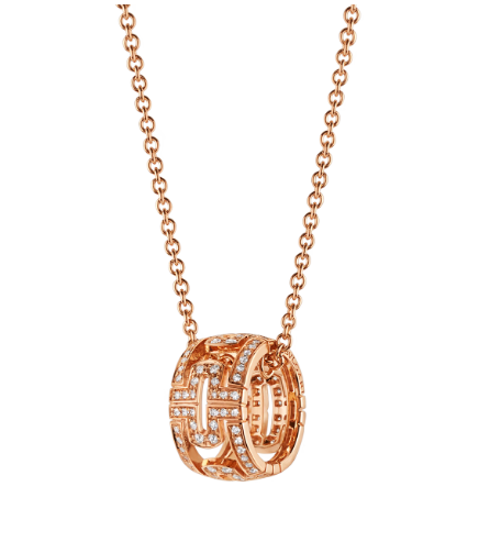 ˇGilded EraˇPARENTESI NECKLACE PINK GOLD DIAMOND