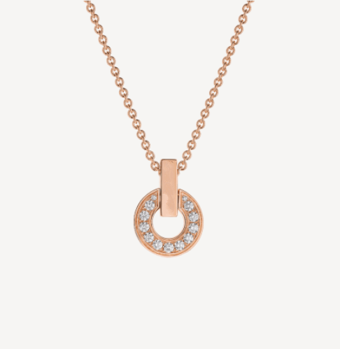 ˇGilded EraˇGARI NECKLACE PINK GOLD DIAMOND
