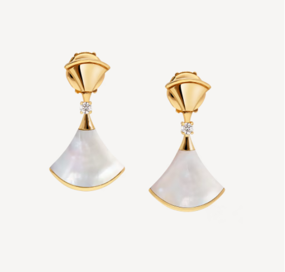 ˇGilded EraˇDREAM MOP 1 DIAMOND EARRINGS