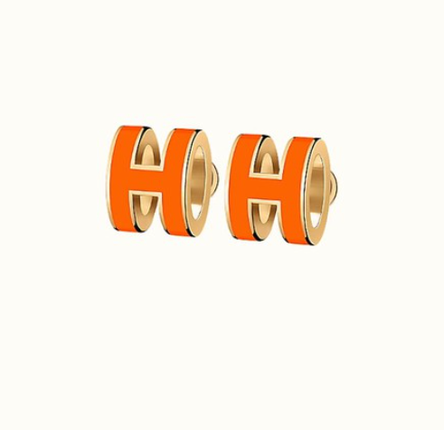 ˇGilded EraˇMINI POP H EARRINGS ORANGE