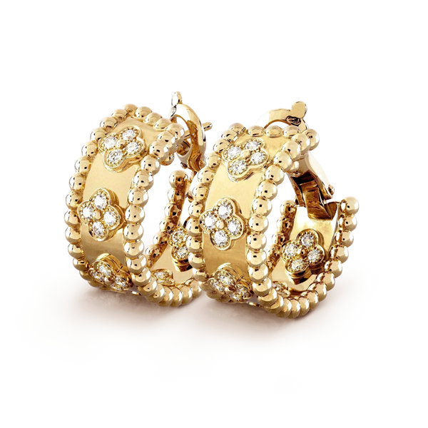 ˇGilded EraˇPERLEE DIAMOND EARRINGS