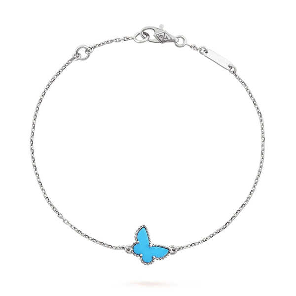 ˇGilded EraˇBUTTERFLY TURQUOISE BUTTERFLY BRACELET SILVER