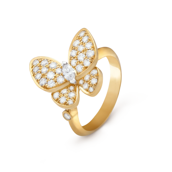 ˇGilded EraˇBUTTERFLY DIAMOND RING