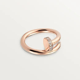 ˇGilded EraˇJUSTE RING 2.65MM PINK GOLD DIAMOND